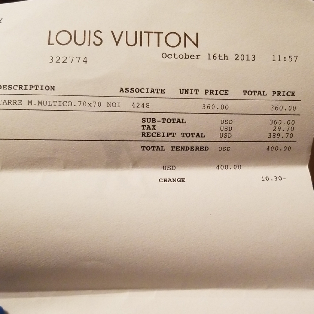 Louis Vuitton Multicolor square 70x70 Noir - Picture 7 of 7